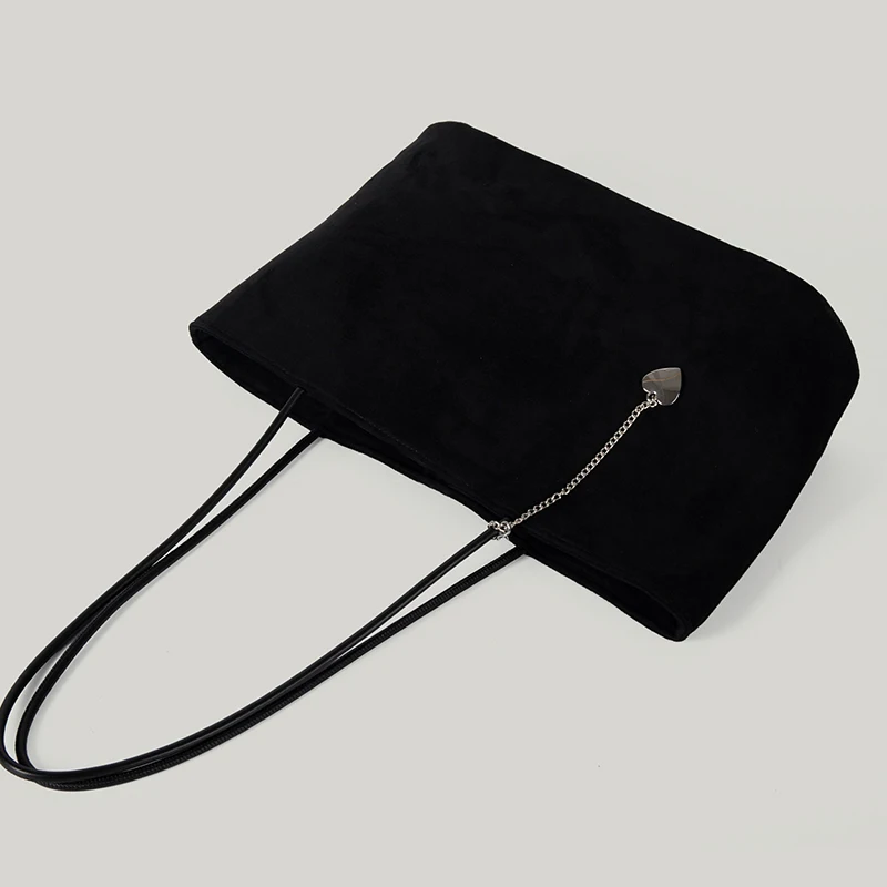 Umhängetasche aus Kunstwildleder mit Hirschmuster, Vintage-Tragetasche für Damen im Herbst und Winter, koreanische einfache vielseitige Handtasche mit mattierten Hirschstreifen – Detail 2