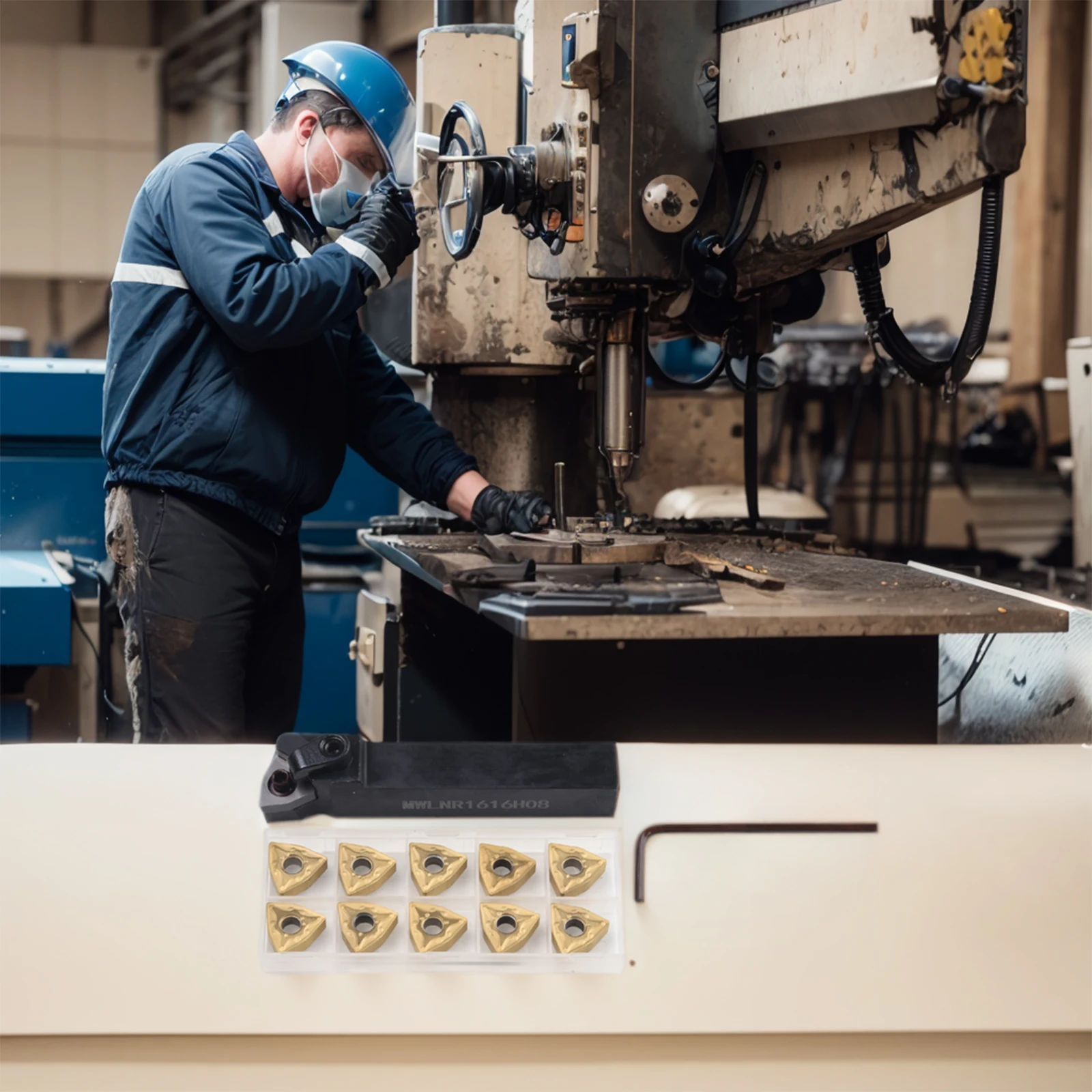 

For Lathe Operations Turning Tool Holder MWLNR1616H08 Stable Machining Versatile Tool Set Accurate Results Carbon Steel