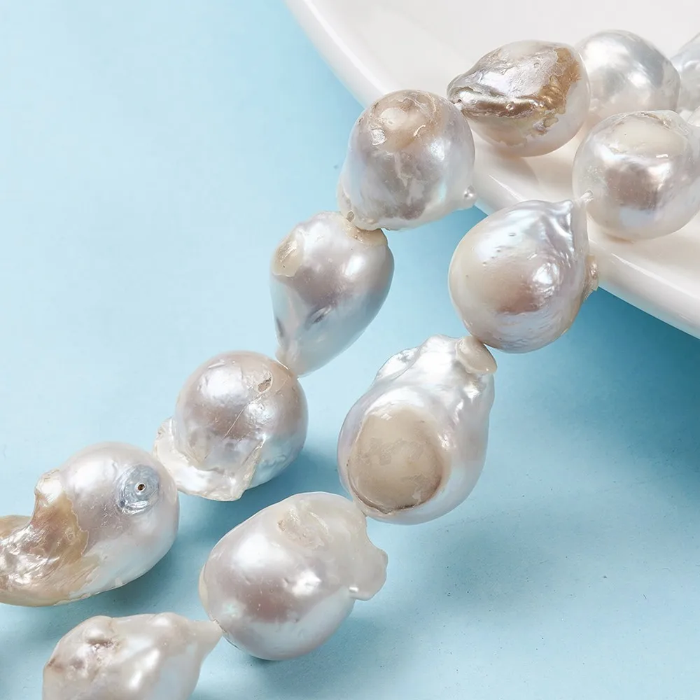 1 Strand Natural Keshi Pearl Beads Strands,Cultured Freshwater Pearl Beads for DIY bracelet necklace jewelry making accessories