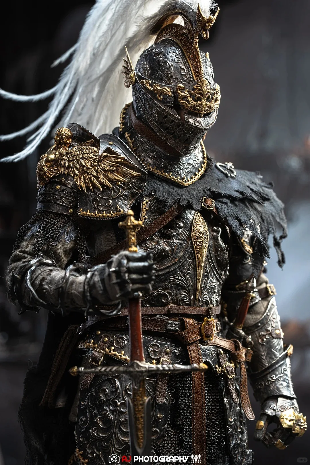 POPCOSTUME Originale 1/6 Età Scure - Sacra Graal Maledizione Galahad Mobile Rame Puro Armatura Fatta A Mano In Edizione Limitata Modello Toygift