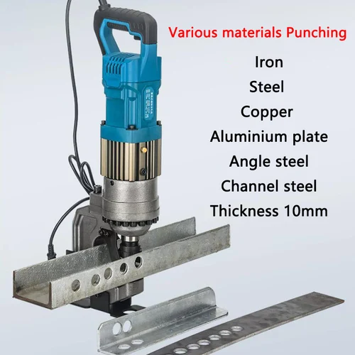 전기 유압 펀칭기 앵글 스틸 채널 스틸 홀 오프닝, 구리 알루미늄 다리미 강판 펀처, 두께 10mm 