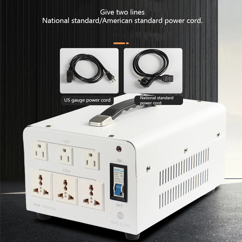 Mandong transformer 220v to 110v high power 110v to 220v voltage converter commonly used abroad