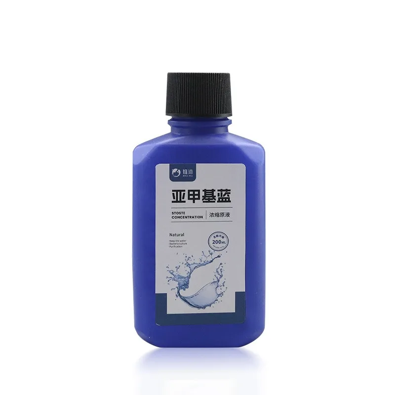 200 ml/500 ml blaues Methylenkonzentrat für Aquarium-Desinfektion, Sterilisation, Leckerli, weißer Fleck, Pilz, Schwanz, Rot, Wasserreiniger