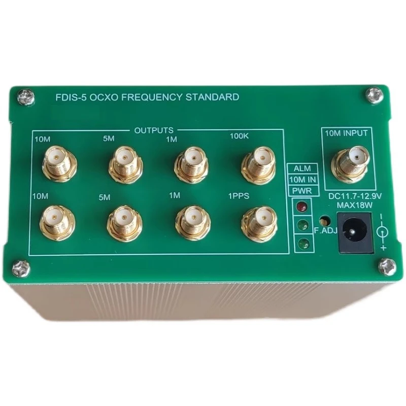 FDIS-5, FDIS-5, OCXO frequency reference, 10M, 5M, 1M, 100K, 1PPS constant temperature crystal oscillator BNC/SM