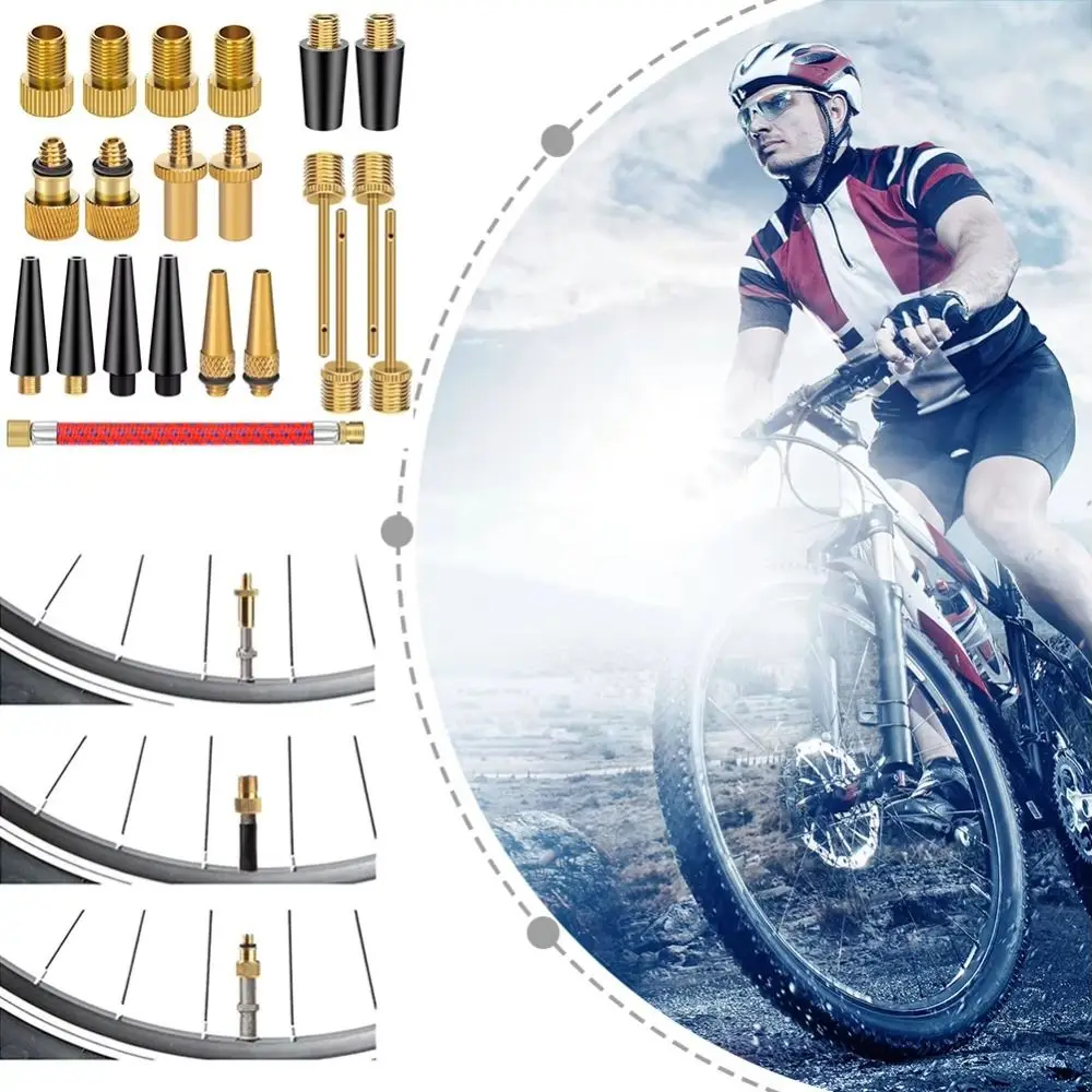 

Air Nozzle Bicycle Valves Adapter Pump Needle Inflator Tool Presta Schrader Valve Inflatable Device SV/DV Valve Adapter Tools