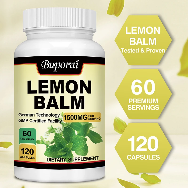 

Lemon Balm - Reduce Stress and Anxiety, Improve Mood and Brain Health, Improve Sleep Quality, Promote Digestion Health