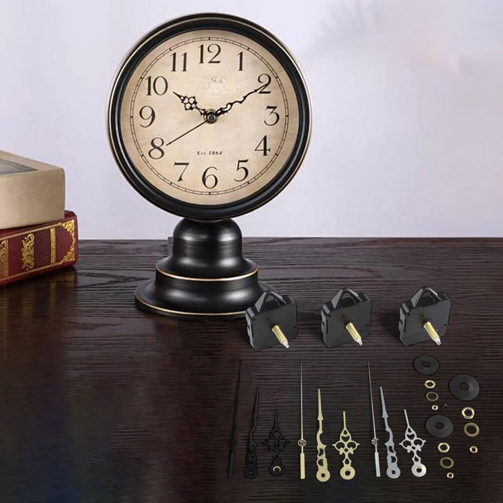 

Полный сменный комплект для кварцевых часов «сделай сам» с маятником с длинным валом и стрелками, подходит для различных рам часов