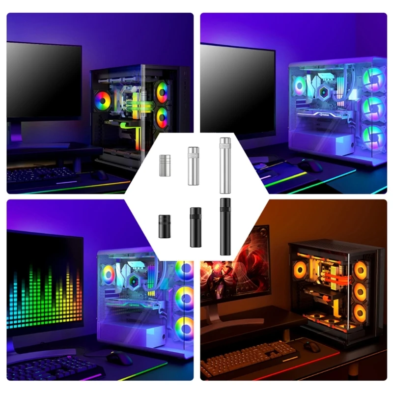 ARGB Graphics Card GPU Holder Adjustable Telescopic Rotatable Screw Aluminum Support Vertical GPU Video Card Brackets F19E