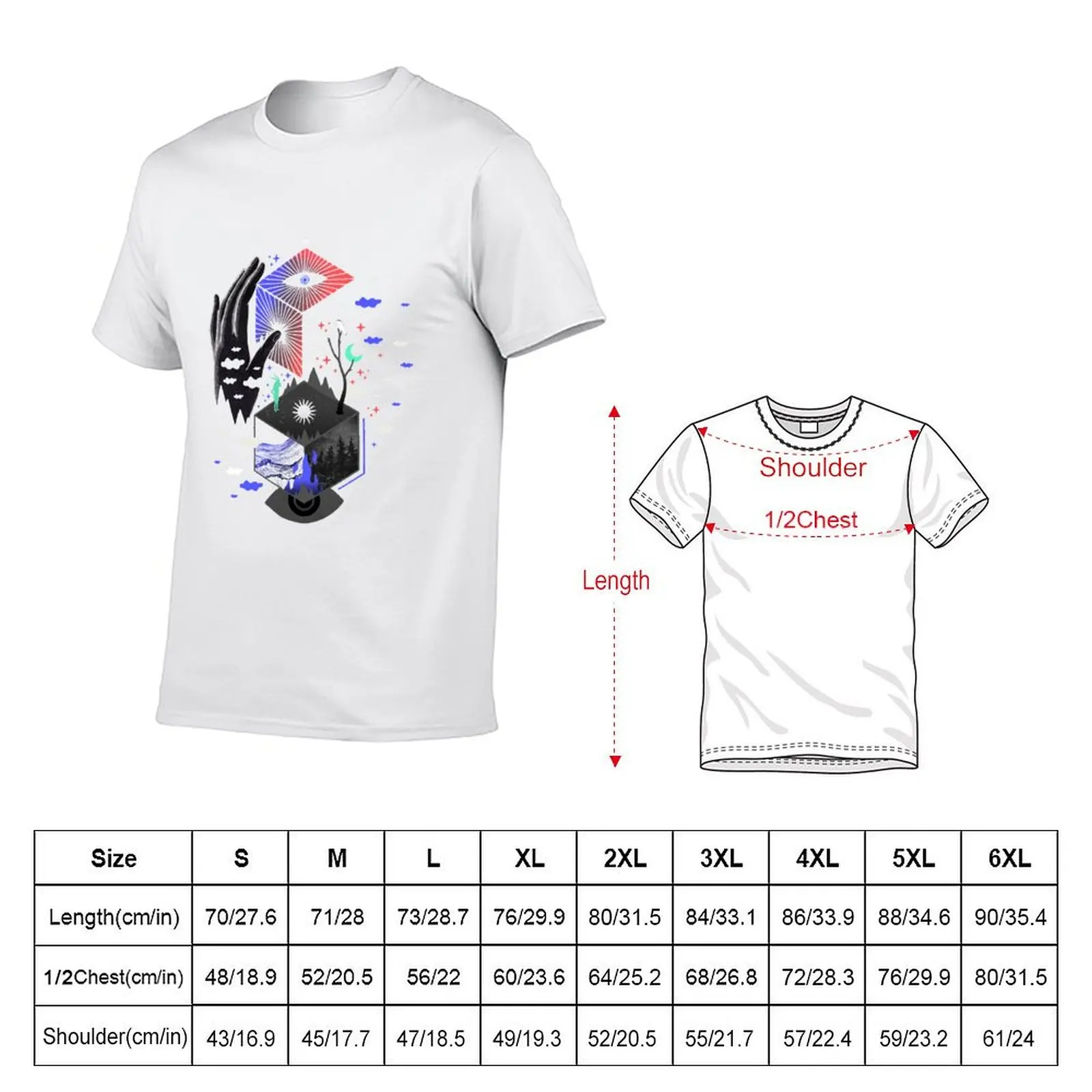 تي شيرت Nether للرجال تي شيرت قطني ناعم برسومات تي شيرت للرجال