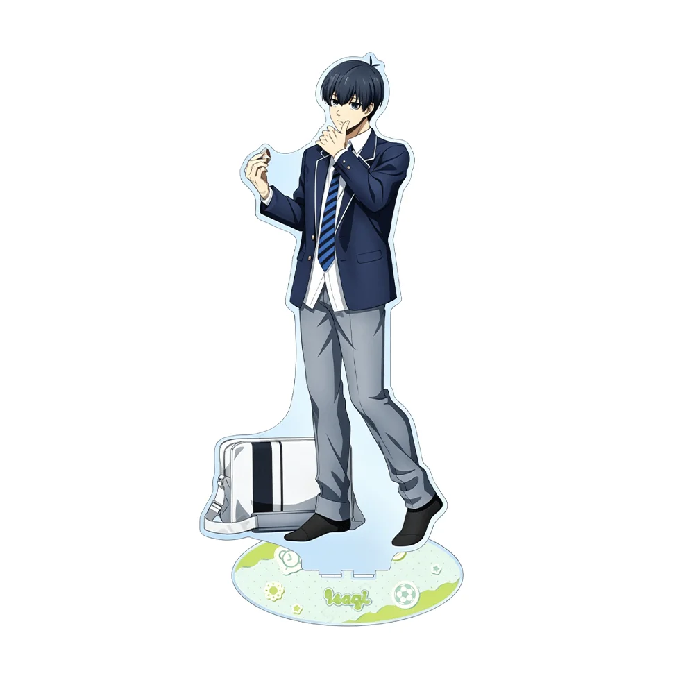 Blue Lock Isagi Yoichi 15cm Acrylic Stand Keychain Double Sided Desk Ornament Fans Birthday Present