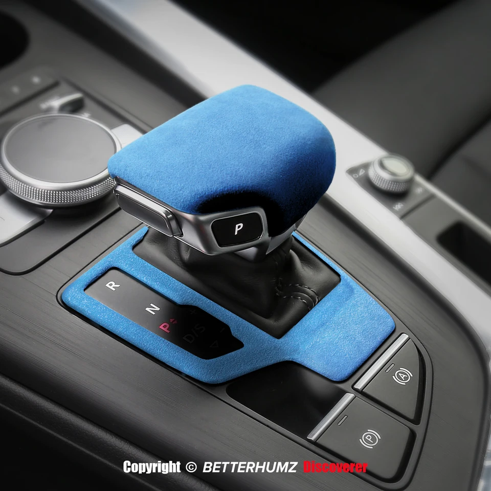 Alcantara Gear Shift Knob Cover for Audi A4 B8 B9
