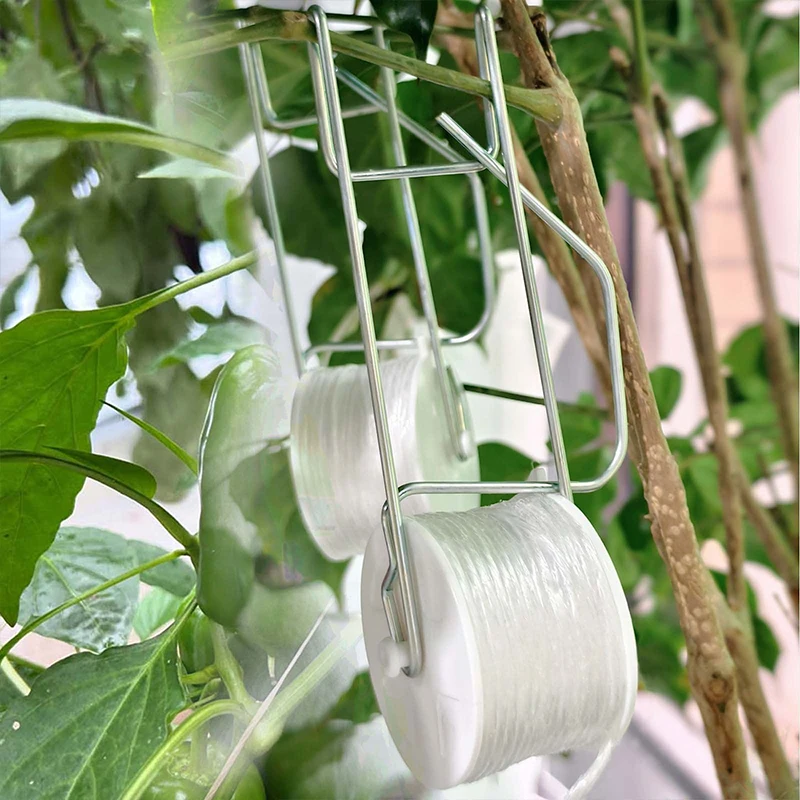 10/1PCS Garden Plant Roller Hooks Tomato Support Hooks Kits Support String Rope Tool for Tomatoes Eggplants Watermelons Peppers