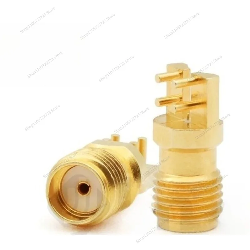 For J Pole Connection SMA Female, Edge Through Board Soldered Connector 26.5G PCB Printed Board SMA-KHD02C