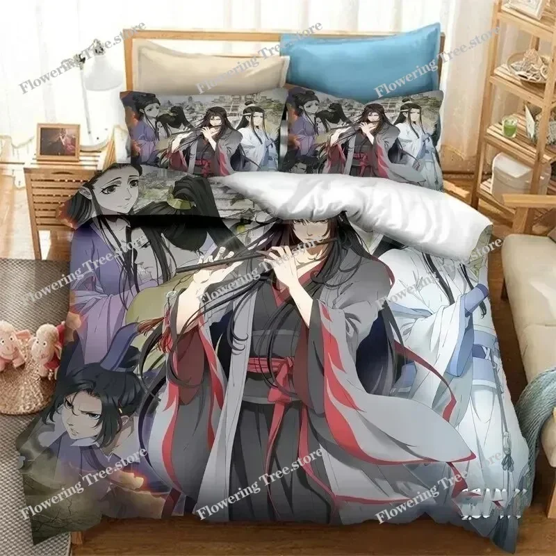3d Grandmaster of Demonic Cultivation Mo Dao Zu Shi Bedding Set Boys Girls Twin Queen Size Duvet Cover Pillowcase Bed Kids Adult