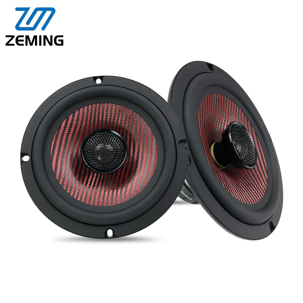 High Quality Zeming ZM-YS-605 12V  6.5 Inch 2-Way Coaxial Universal Fit Outdoor Full Range Speakers(1pair 6.5 inch speakers)