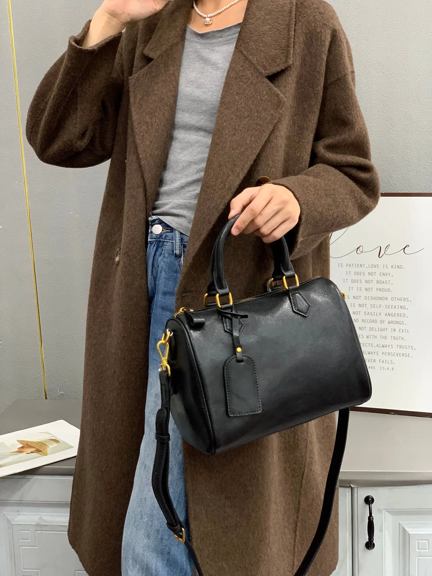 Women's Retro Vintage Boston P - Luxury Bags Made ulasan dan harga