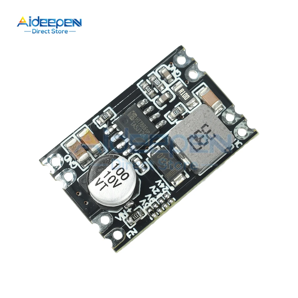 Módulo de alimentação redutor de tensão de saída fixa DC-DC 7V-100V a 5V/9V/12V/24V com proteção total para uso automotivo/industrial
