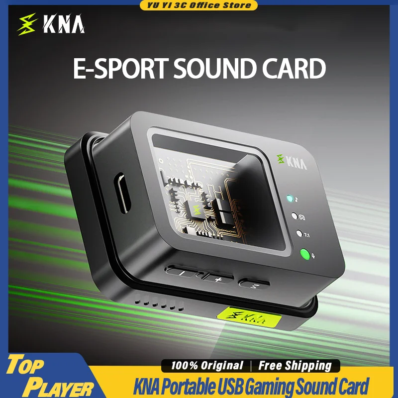 

Портативная USB-звуковая карта KNA, 16 бит, 48 кГц, стерео USB DAC с микрофоном 3,5 мм для ПК, ноутбука, гарнитуры, миниатюрная, из алюминия с ЧПУ
