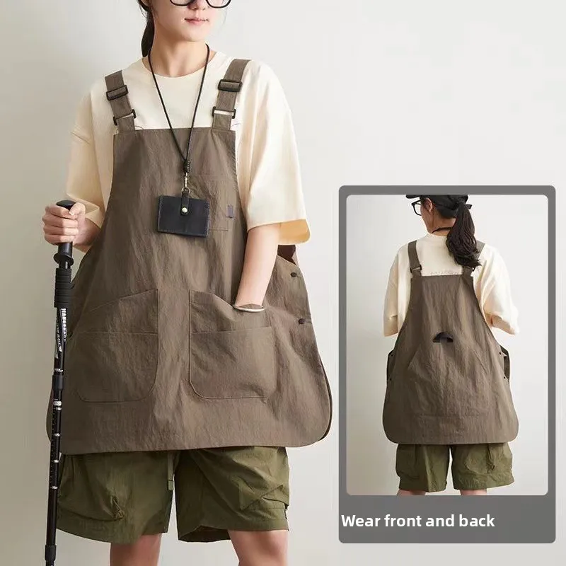 Adjustable Waterproof Stain Resistant Apron for Kitchen Hair Salon Beauty Catering Camping Milk Tea Pet Shop Work Clothes