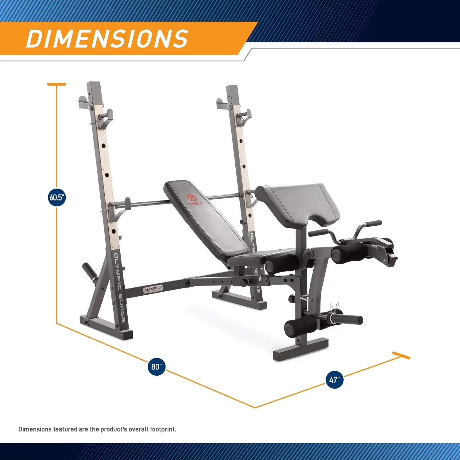 Weight Bench Featuring Preacher Curl Pad and Weight Storage Rack for Home Gym Strength Training Equipment, White/Black