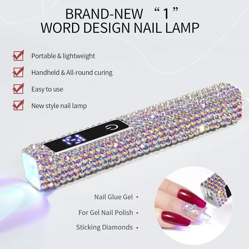 Portable Salon Quick Dry USB Nail Dryer Machine Professional UV LED Nail Lamp Diamond Mini Flashlight Pen Home Phototherapy Tool