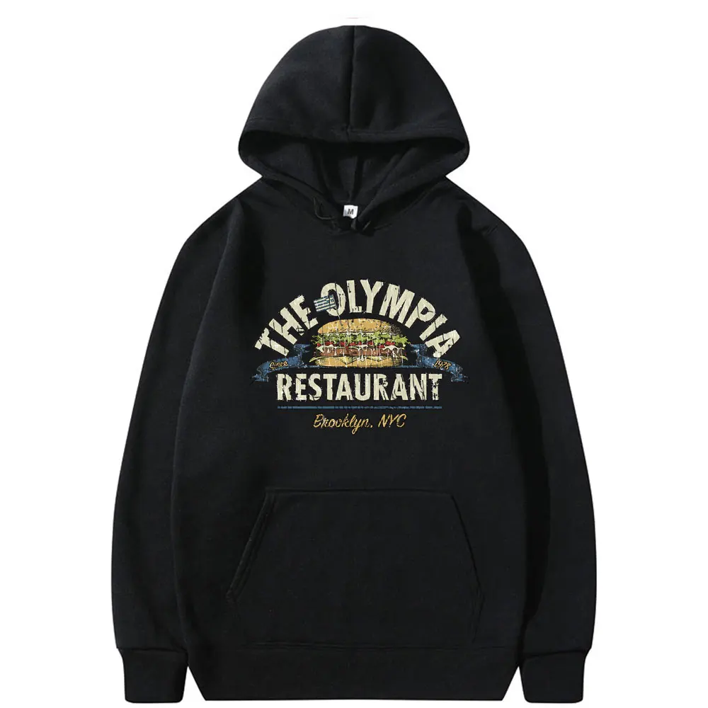 

The Olympia Restaurant Graphic Print Hoodie Men Women Vintage Oversized Pullover Hoodies Male Gym Fitness Pump Cover Sweatshirt