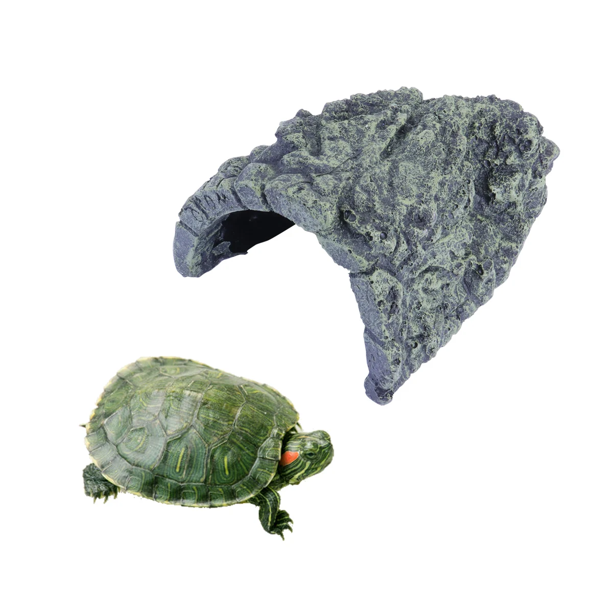 

Hideout Turtle Platform Fish Tank Reptile Terrariums Aquarium Hideaway Rock Cave