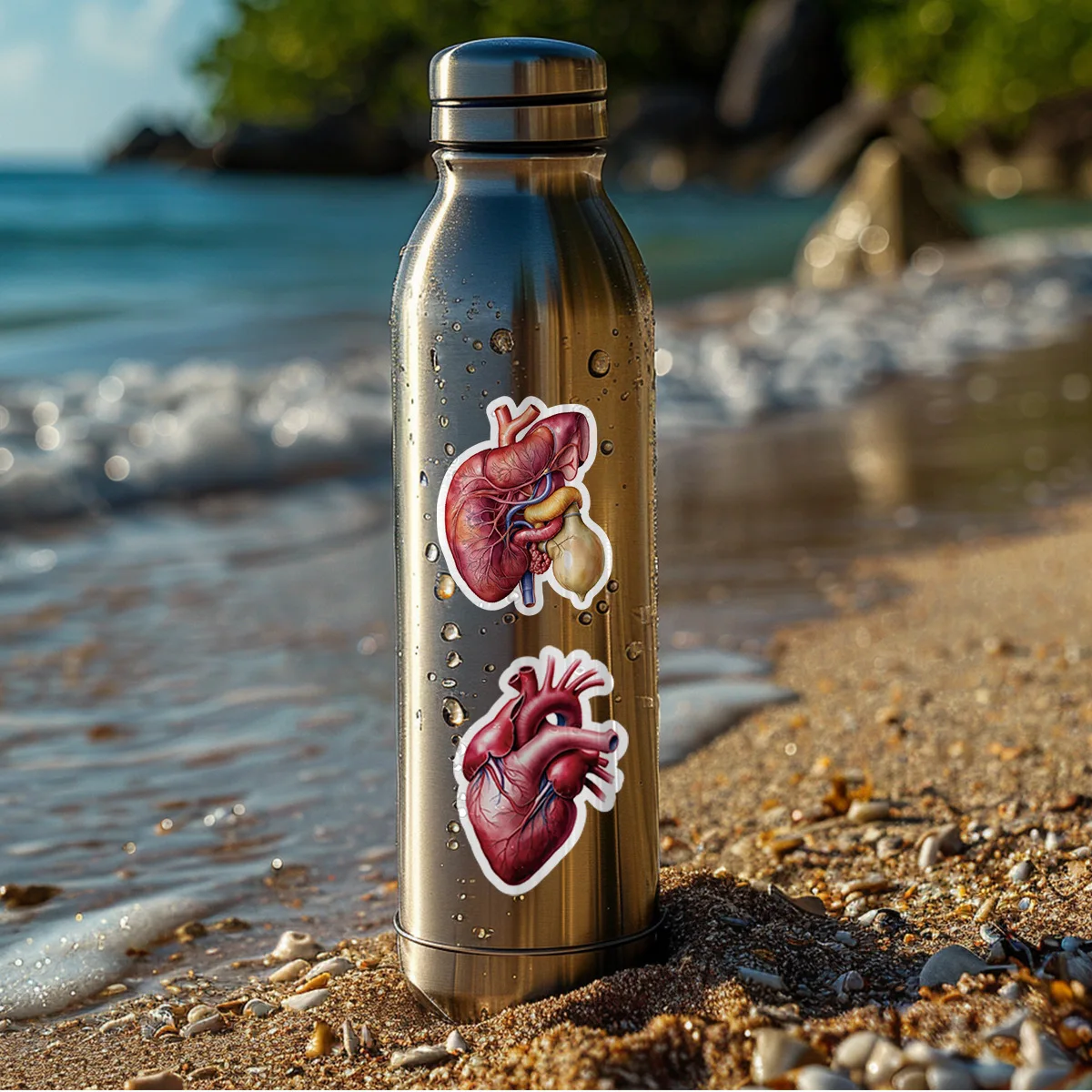 10/30/50Pcs Human Organs Graffiti Decorative Stickers DIY Guitar Phone Laptop Suitcase Water Cup Skateboard Waterproof Stickers