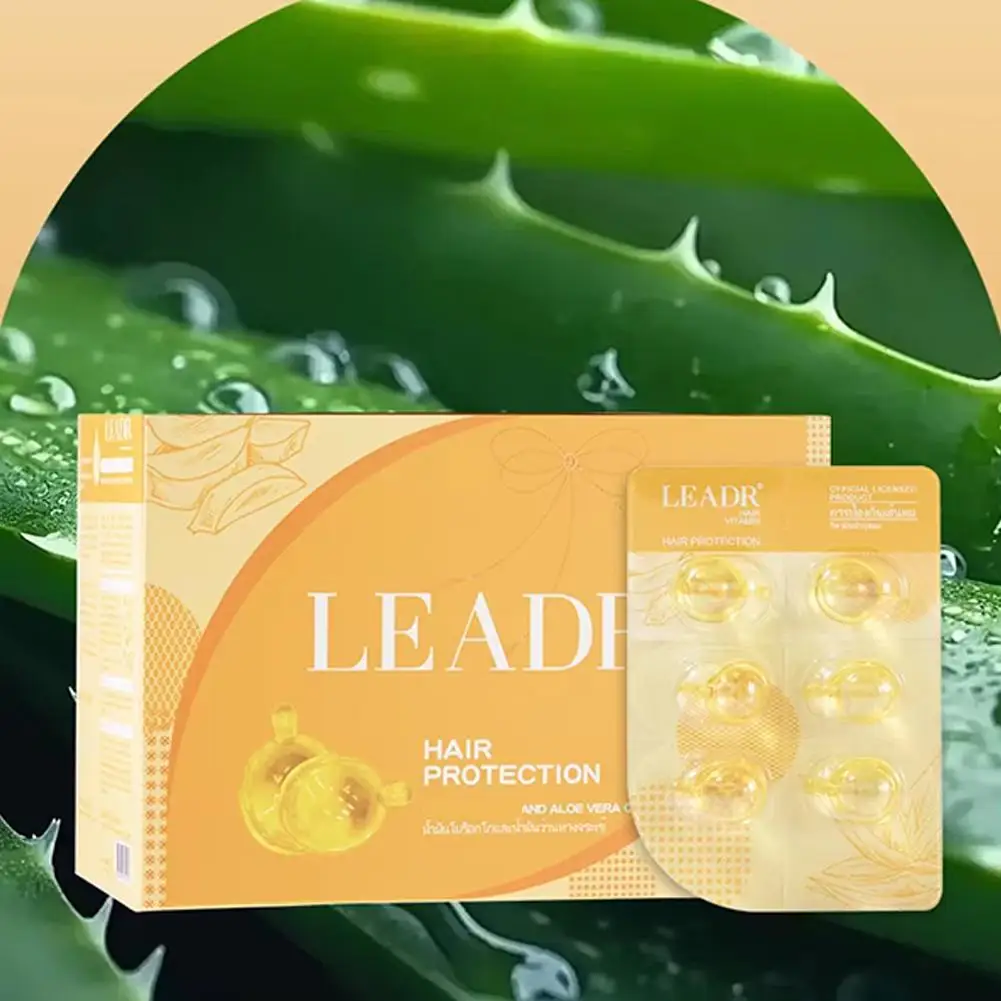 

6Pcs Rose Essential Oil Capsules Supple Dry Hair Keratin Plant Complex Oil Dry Damaged Hair Repair Female Hair Repair Essence