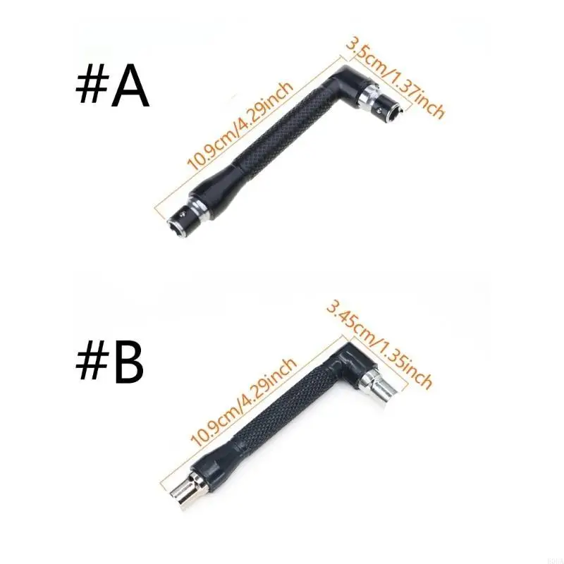 Mini L Shaped Torques Wrench Double Head Screwdriver Mini Socket Spanner 1/4inch 6.35mm Bit Screwdriver Bit Hand Tool