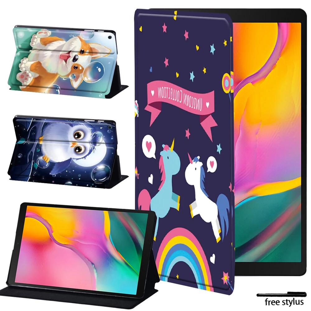 Tablet Stand Cover Case for Samsung Galaxy Tab A8 10.5/A 10.1(T510/T515)10.5(T590/T595) Shockproof Flip Leather Protective Shell