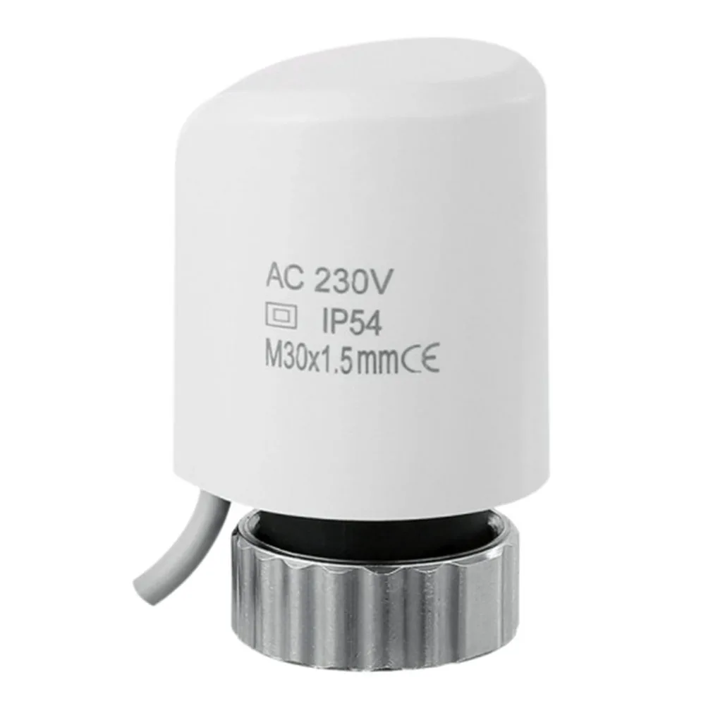 Electric Thermal Actuator AC230V M30x1 5mm for Floor Heating and Radiator Valve Systems with Reliable and Consistent Operation