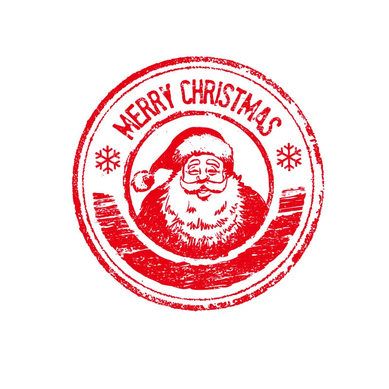 9-16Styles Merry Christmas Self-Inking Stamp 40mm Round Seal Memento Design Seals Scrapbooking Stamps for Years 2023  DIY Craft