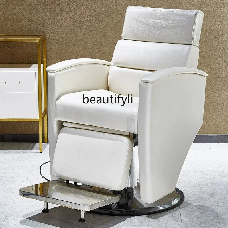 

Electric barber shop chair Hair chair can be reclined Lifting hair chair Hair salon