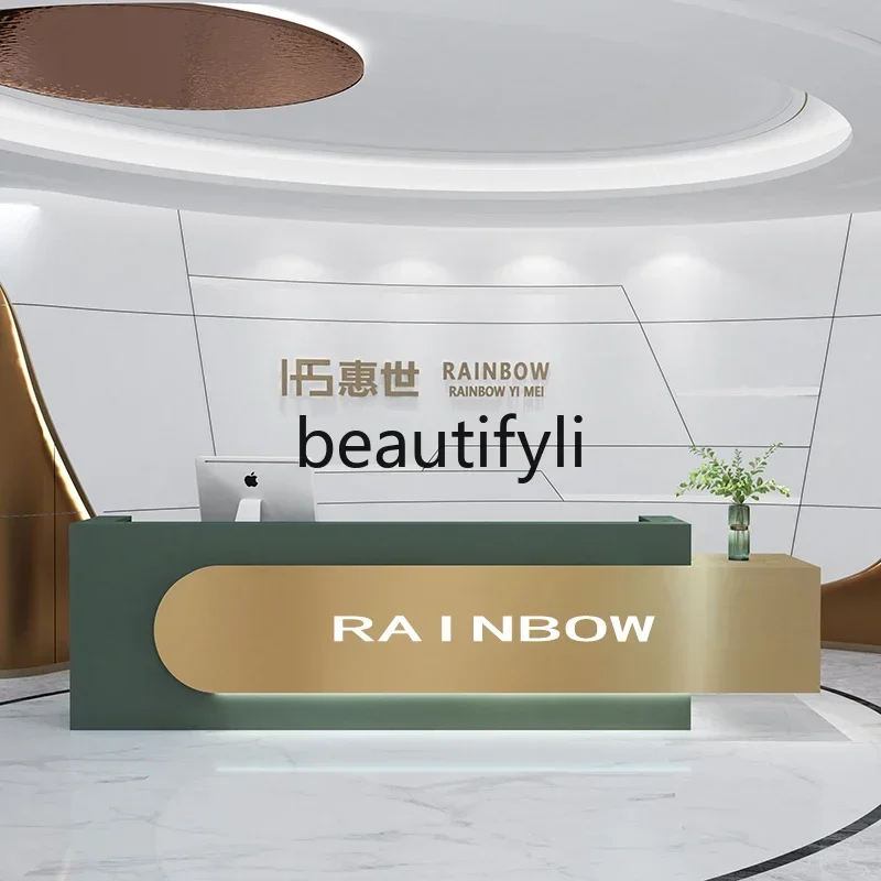 yj58 Gym reception desk Clothing store checkout page Beauty salon counter Company front desk9344