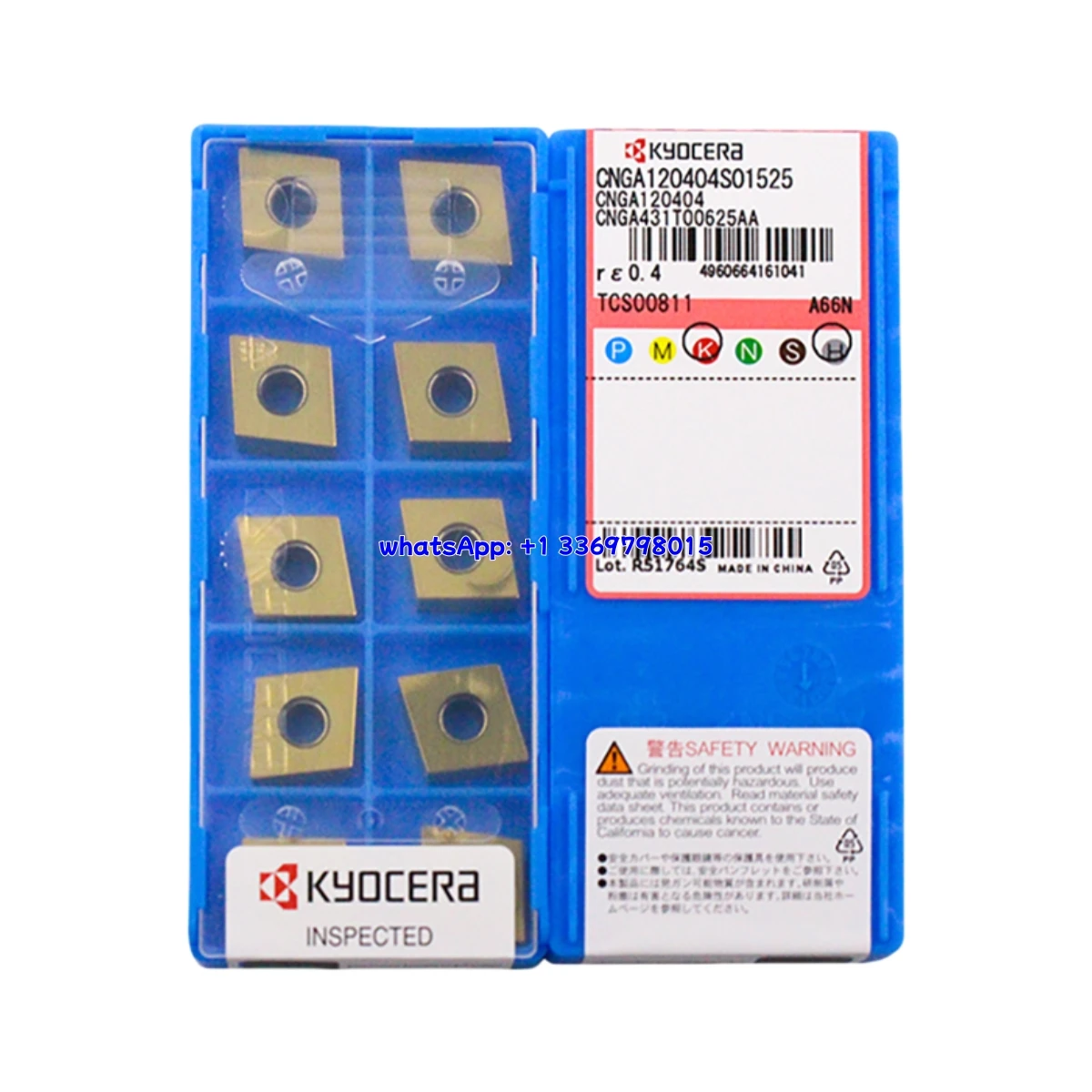 

100% Original CNGA CNGA12 CNGA1204 04 08 12 T02025 S01525 A66N A65 PT600M Turning Insert