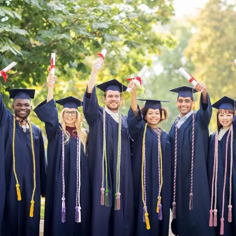A52E Classical Graduation Cap Square Bachelor Hat For Commencements Occasion