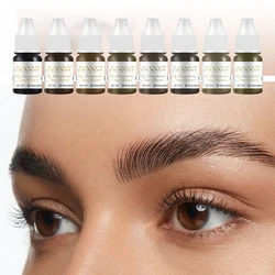AIMOOSI 3ml tatuaje superior Microblading pintura pigmento de tinta para arte corporal semipermanente cejas delineador de ojos labios tinte suministros de maquillaje