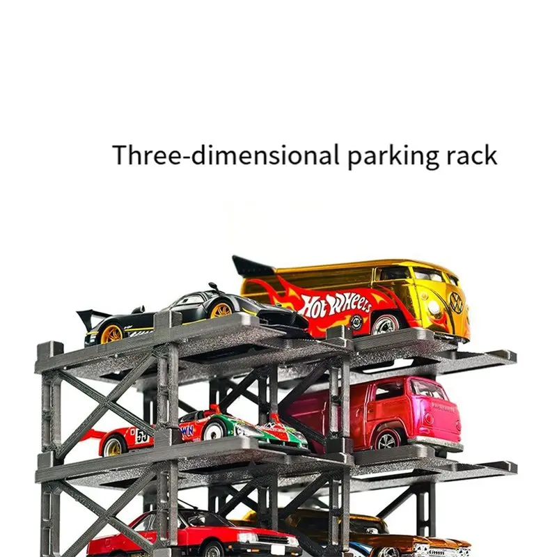 ABUM-Module Car Model 1/64 Scale 3D Garage Model Storage Small Proportions Display Box Collectible Module Car Models