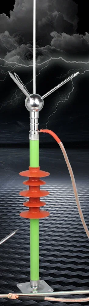

SAT49 Lightning rod, household roof, outdoor complete set of engineering, copper grounding wire, stainless steel lightning