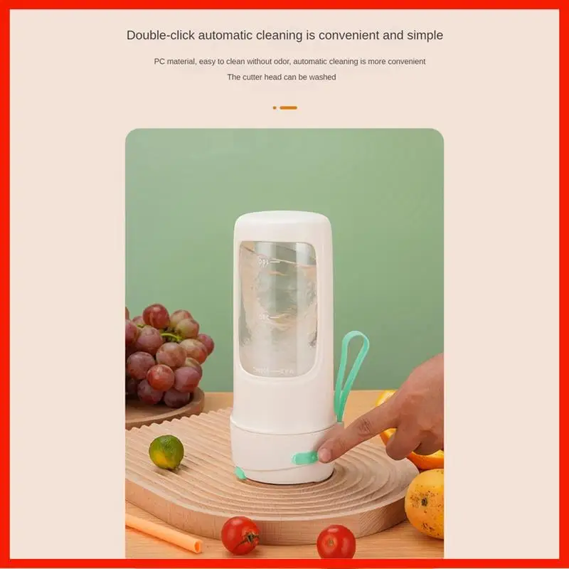 

Портативный блендер 500 мл, электрические соковыжималки, миксеры для фруктов, USB перезаряжаемый мини-блендер для смузи, персональная соковыжималка, 10 резаков, прочный