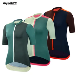 YKYW 2024 Women's Pro Team Cycling Jersey Shorts Sleeve Top Quality Summer Mtb Bike Shirt Maillot Ropa Ciclismo Sport Clothing