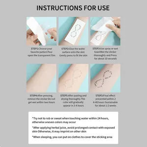 ملصقات وشم مؤقتة مقاومة للماء للرجال والنساء ، شارة مزيفة ، عناصر الإسطرلاب المحاكاة ، الذراع والظهر أعلى 12 مبيعات الرجال الوشم الخلفي - No8