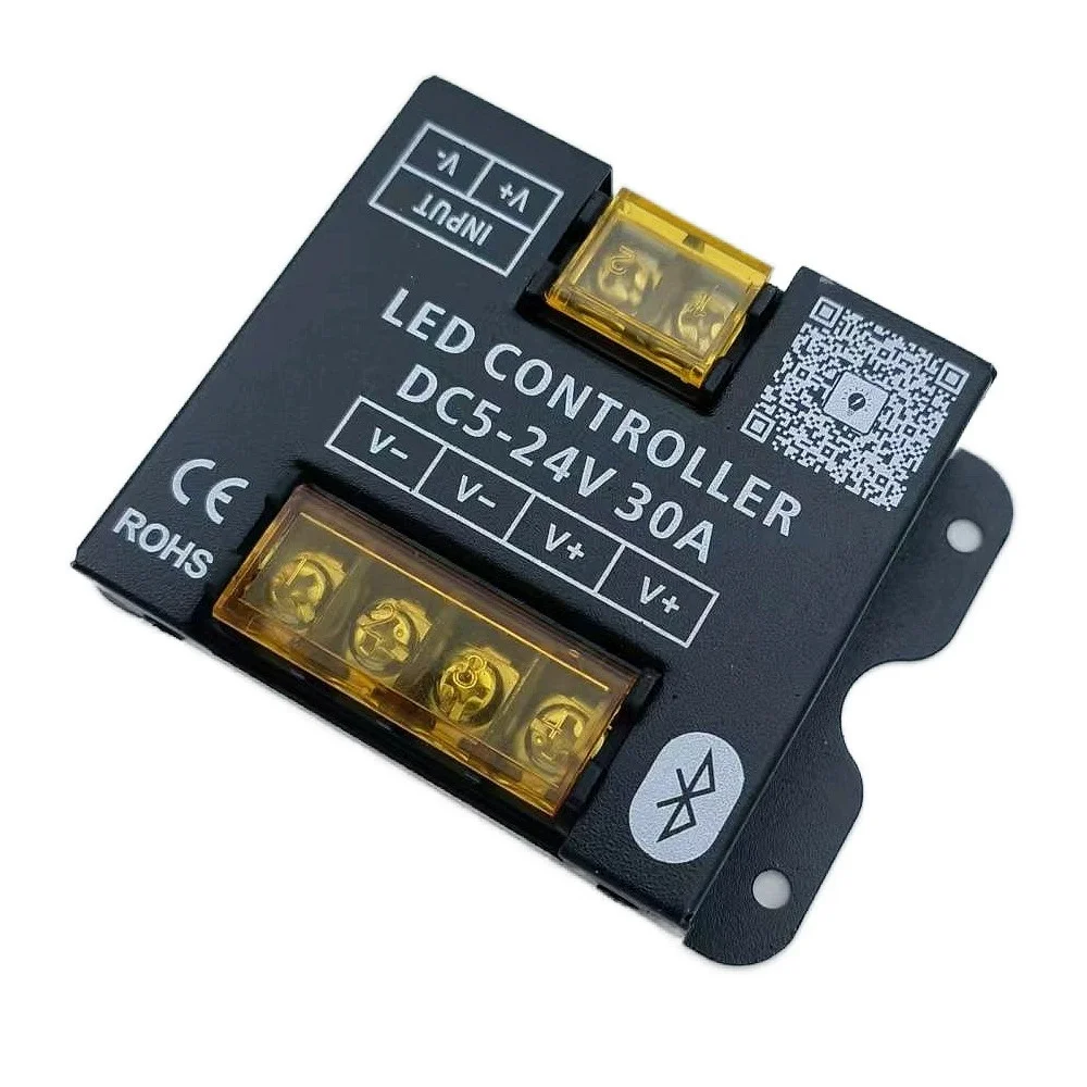 DC12-24V 30A 360W Mobile phone app Bluetooth connection LED Strip Controller dimmer With RF Touch Remote Use For LED Light
