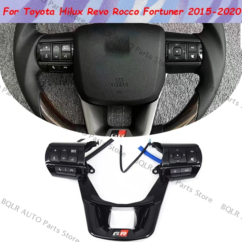 

Для Toyota Hilux Revo Rocco Fortuner 2015-2020 многофункциональные кнопки управления рулевым колесом автомобиля 84250-0K32 кнопки стайлинга автомобиля