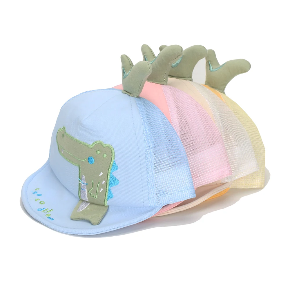 2023 Fashion New Newborn Kids Crocodile Baseball Cap Outdoor Toddlers Hat Adjustable Trucker Cap Children Sun Hat for Boys Girls