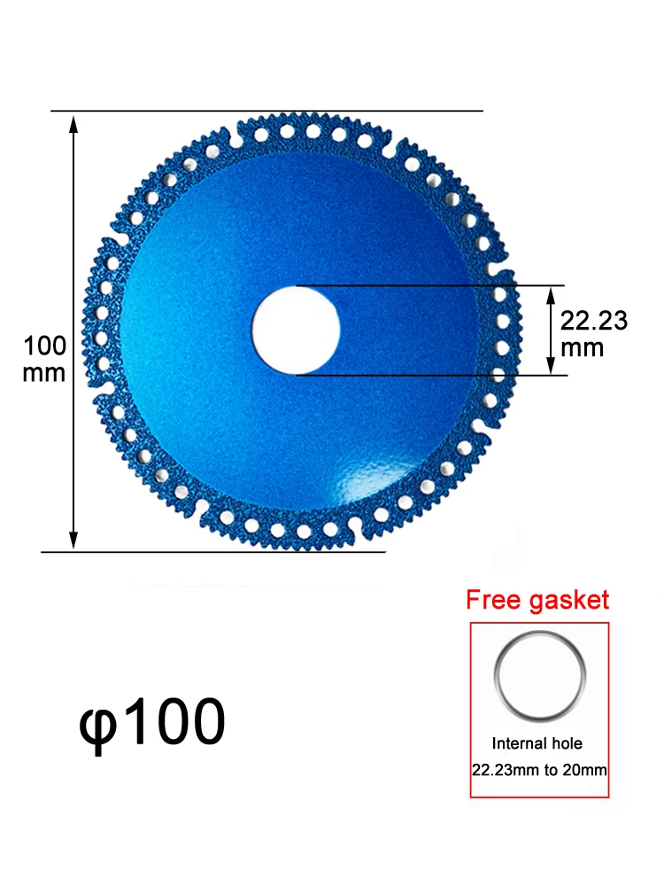 Lama da taglio multifunzionale diamantata disco da taglio in metallo lama cerchio ruote lame per seghe disco elettrico accessori per smerigliatrice angolare