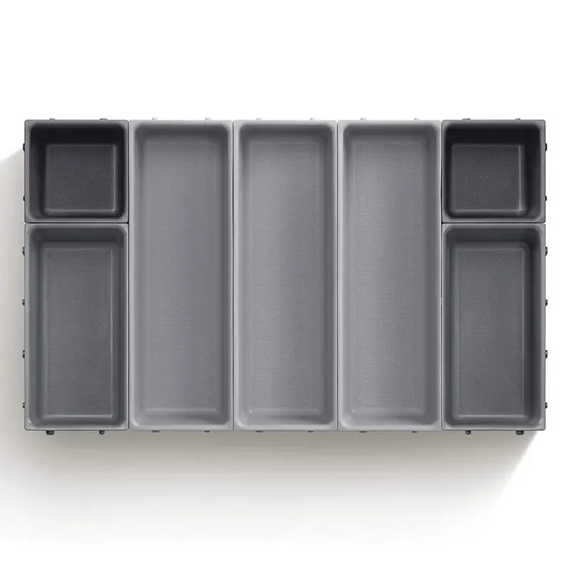 2026  7pcs Drawer Organizer Trays, Free Combination Storage Boxes for Kitchen Utensils, Office Stationery, Desk Sundries