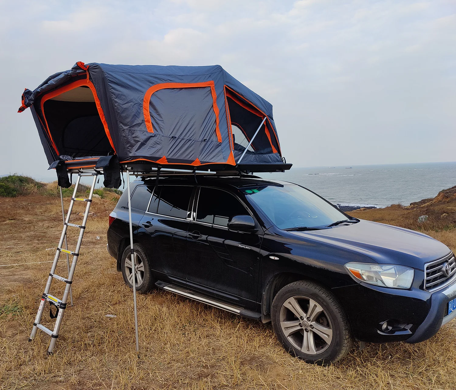 2-3 Person 4x4 Pickp Truck Smart Electric Hard Shell Car Roof Top Tent Auto  Mini Cooper  Box with Remote control