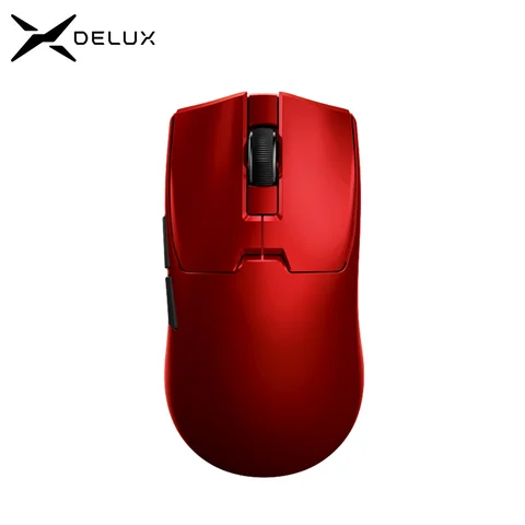 Mouse da gioco wireless Delux M800mini, leggero da 46 g, PAW3395/PAW3311, frequenza di polling da 1 KHz per giocatori PC di piccole a medie dimensioni
